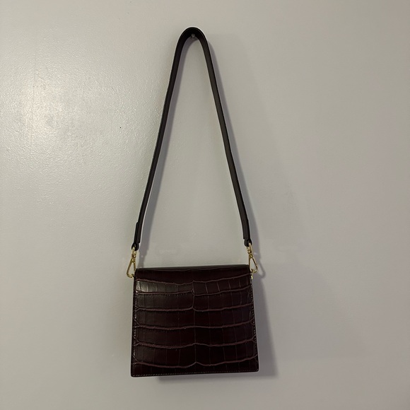 JW PEI MINI FLAP CROSSBODY - BROWN CROC - Picture 2 of 3